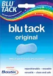 6 x Bostik Blu-tack Original Mastic Putty Adhesive Non-Toxic Blue 60g Ref 801...