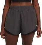 Nike Women's Core Heather Tempo Brief-Lined Running Shorts, Medium, Black Heather