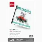 Office Depot Brand Clear Binding Covers, 8-3/4" x 11-1/4", Box of 100