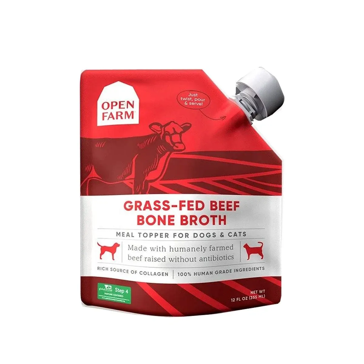 Open Farm Grass-Fed Beef Bone Broth for Dogs