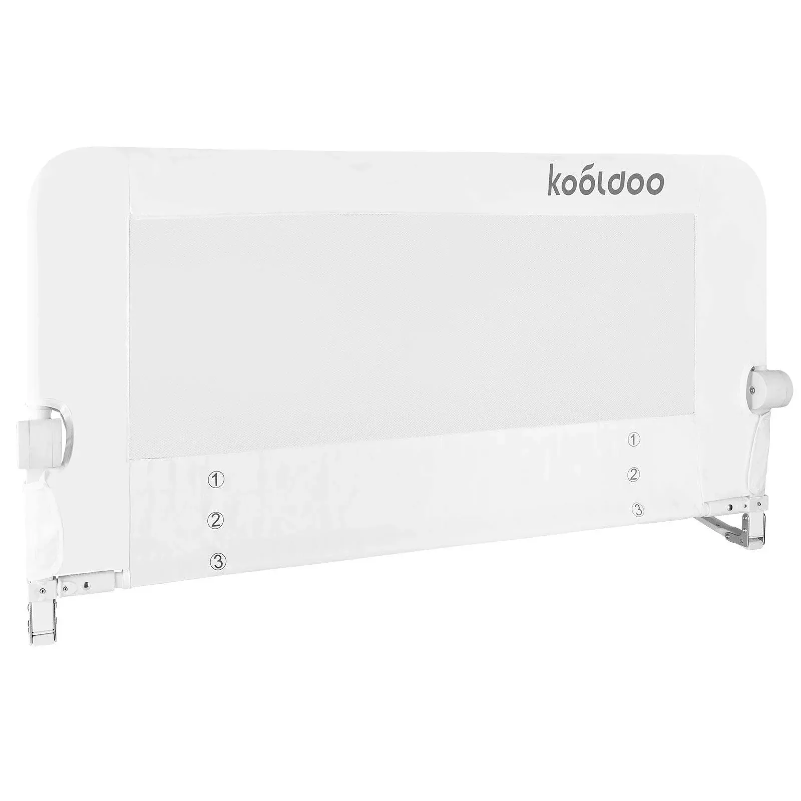 KOOLDOO 51 Inches Fold Down Toddlers Safety Bed Rail Children Bed Guard with NBR ...