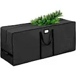 Tree Storage Bag, Waterproof Christmas Tree Storage, Fits Up to 7.5 ft Tall Artificial Disassembled Trees,Extra Large Heavy Duty Storage Container with Handles (Black, 47"x15"x20)