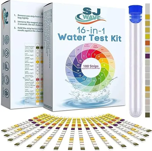 Water Testing Kits for Drinking Water - High Sensitivity Water Test kit w/Personalized Water Analysis Report & Action Plan -Home Ph Strips Detect 16 Parameters Including Lead, pH & more- lead Test Kit