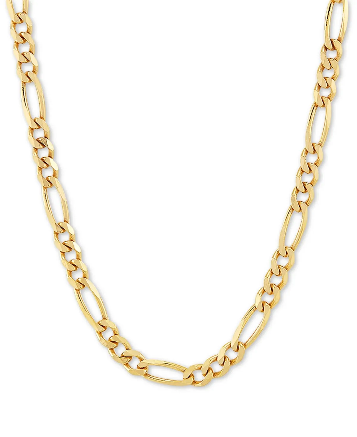 18K Gold-Plated Sterling Silver Figaro Link Chain Necklace