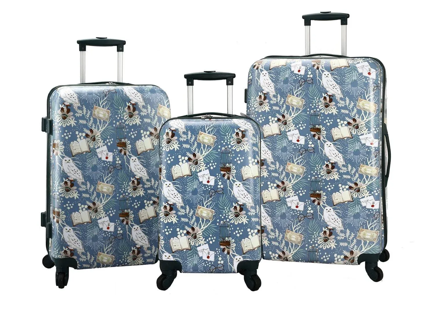 Bioworld Harry Potter 3-Piece 4-Wheel Luggage Set