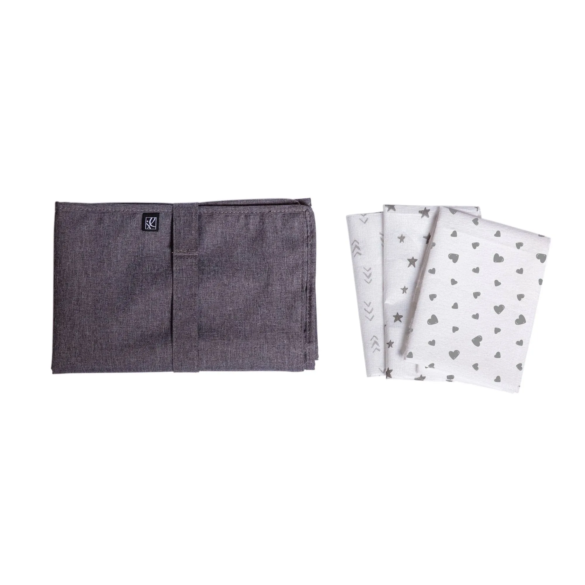 J.L. Childress Healthy Habits Changing Pad Bundle Grey