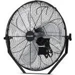 NewAir - 3000 CFM 18” High Velocity Wall Mounted Fan with Sealed Motor Housing and Ball Bearing Motor - Black