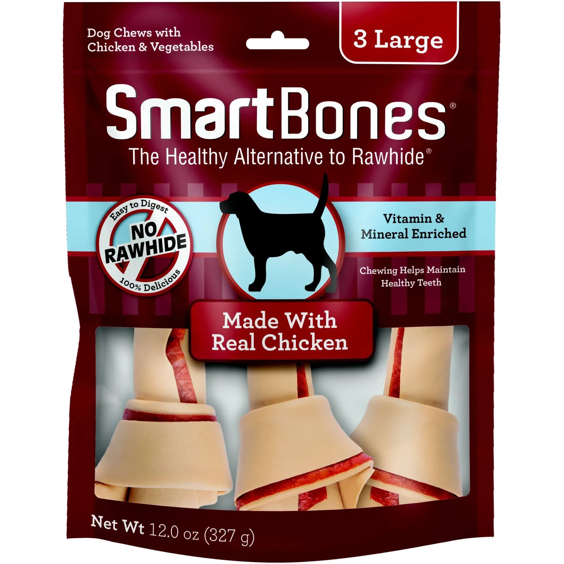 SmartBones Chicken - Large - 3 Pack