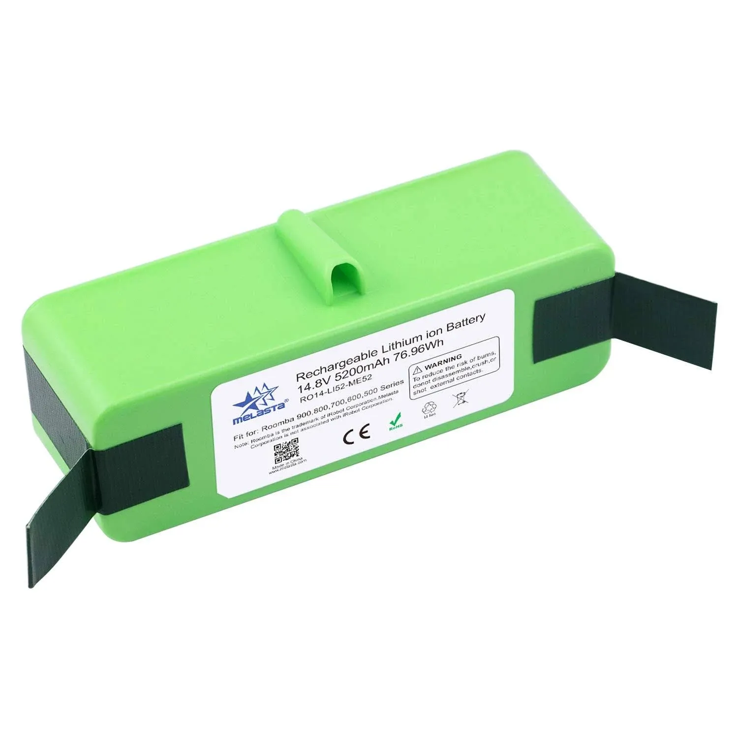 Melasta 14.8V 5200mAh Lithium Ion Battery Replacement for iRobot Roomba 960 980