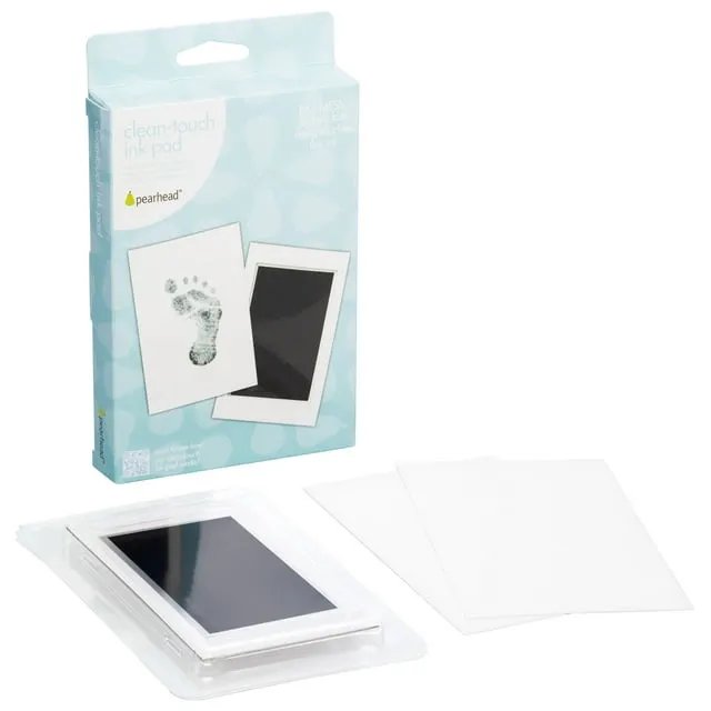 Pearhead Newborn Baby Handprint or Footprint “Clean-Touch” Ink Pad