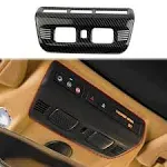 crosselec Carbon Fiber Roof Reading Light Lamp Cover Trim Kit for Corvette (H8M)