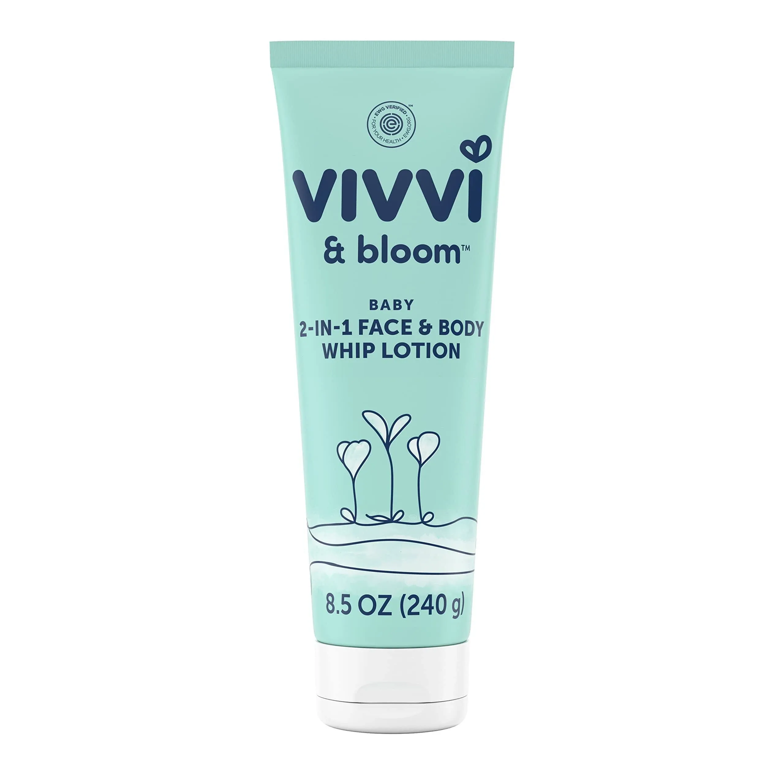 Vivvi &amp; Bloom Gentle 2 in 1 Baby Face  Body Whip Lotion  8.5 Oz 