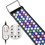 Gamalta Aquarium Light, 14W 24/7 Natural Mode Aquarium Light, Sunrise/Daylight/Moonlight Mode and Custom Mode with Expandable Bracket, Adjustable Timer and 7 Color Brightness for 12~18IN Fish Tank