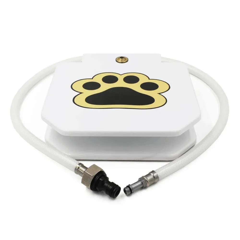 Dog Pet Water Fountain Paw Pedal Step on Outdoor Water Drinking Dispenser System