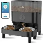 iPettie Automatic WiFi Pet Feeder for 2 Pets, 5L/21 Cup Capacity, 1-10 Meals ...