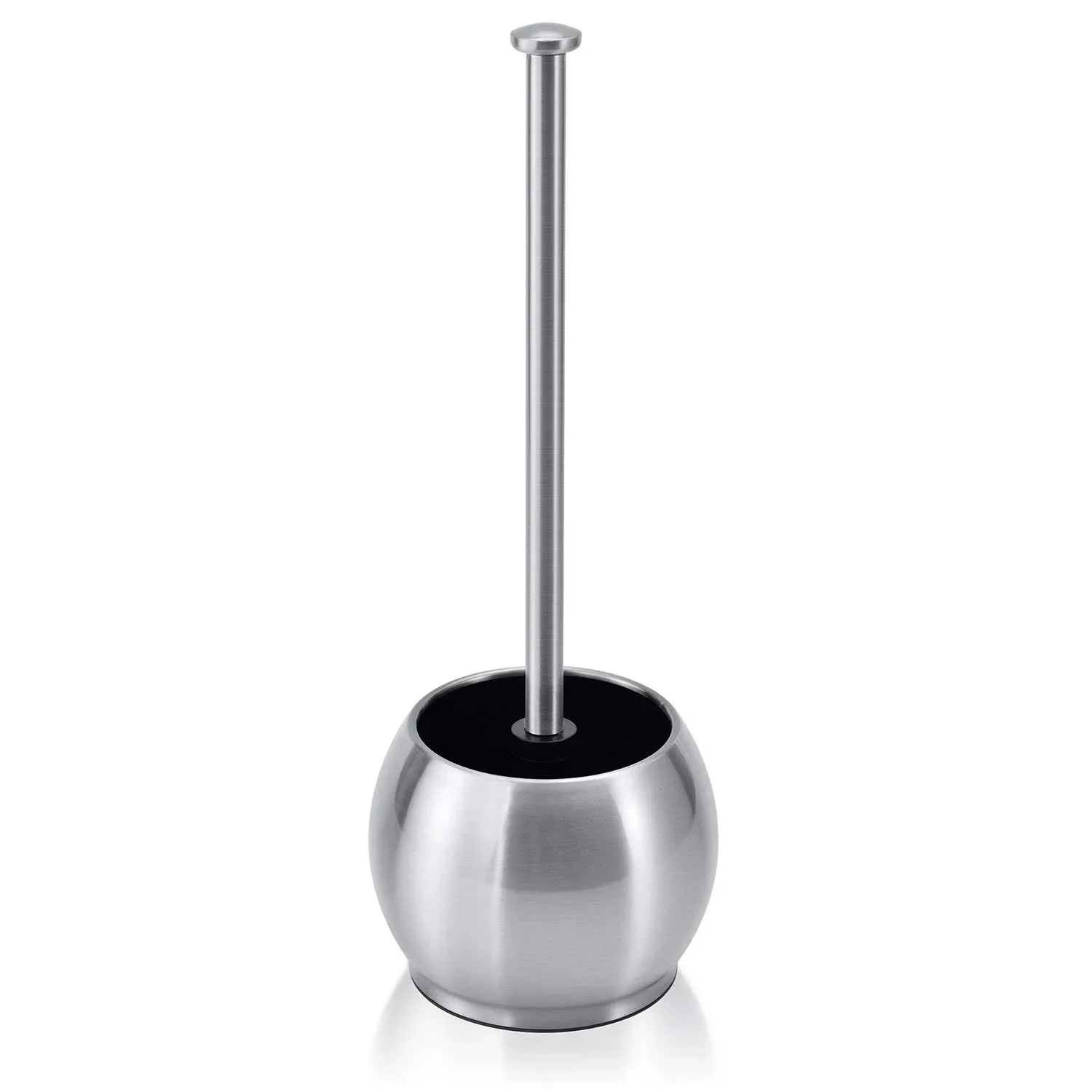 ToiletTree Products Modern Deluxe Freestanding Stainless Steel Toilet Plunger ...