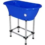 Flying Pig Pet Dog Cat Washing Shower Grooming Portable Bath Tub (Royal Blue)