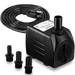 550GPH Submersible Water Pump 2000L/hr, 30W - Ultra Quiet Pond Pump - Outdoor -