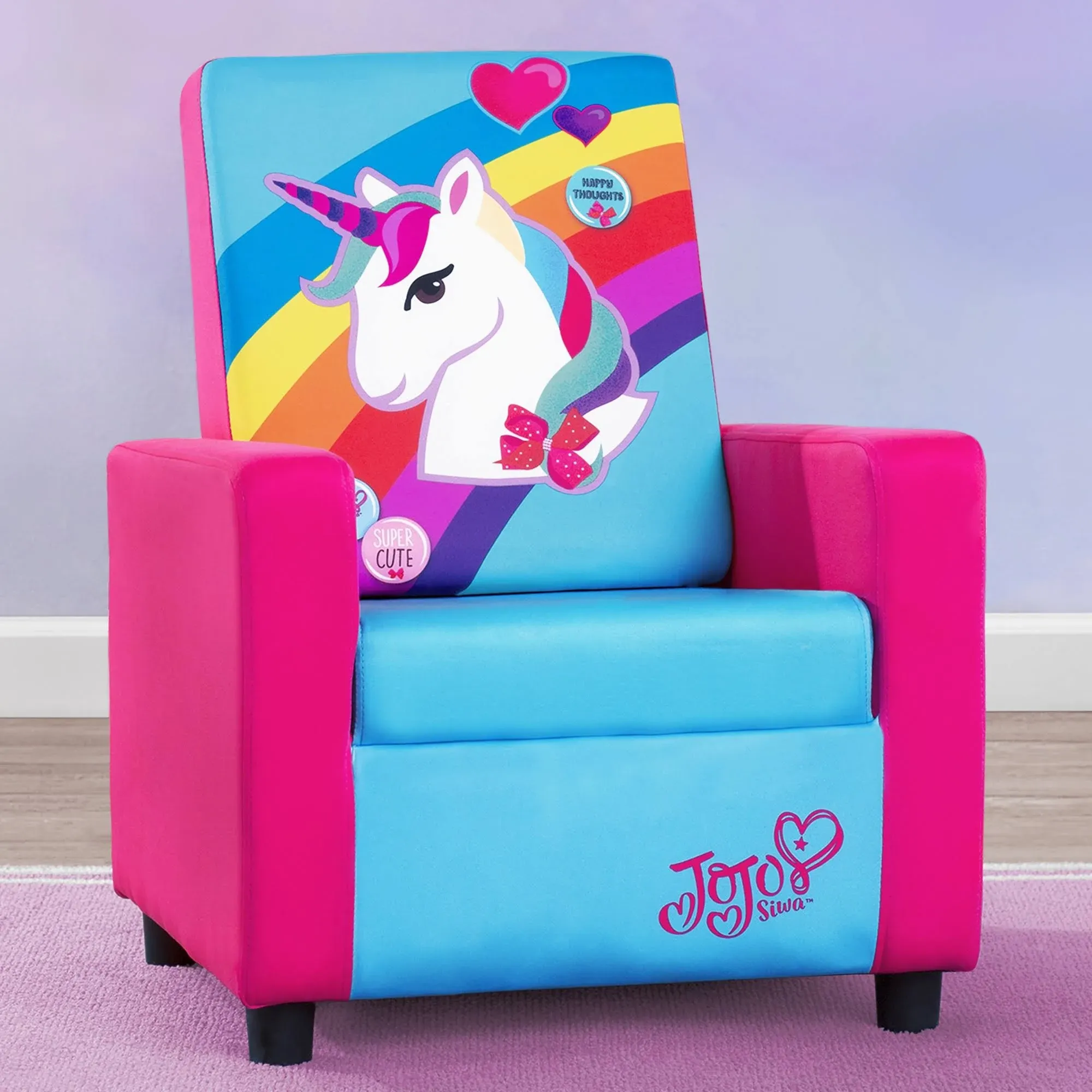 Delta Children High Back Upholstered Chair, Jojo Siwa