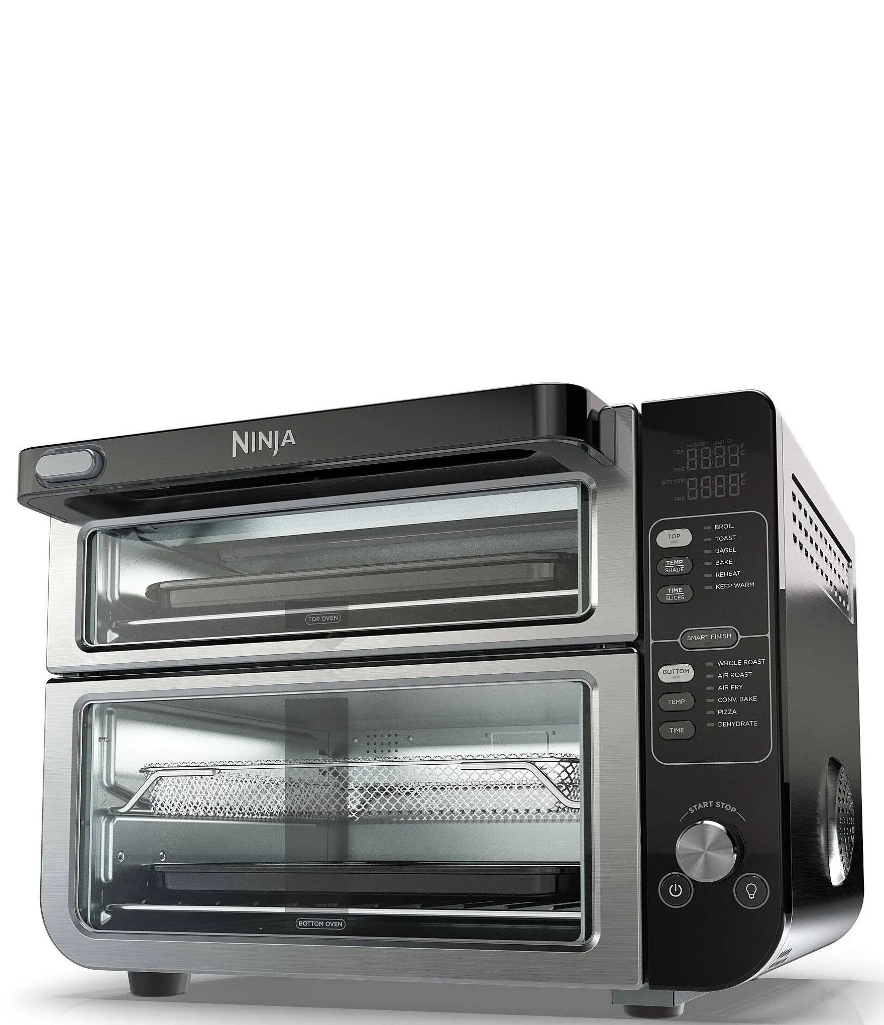 Ninja 12-in-1 Double Oven with FlexDoor, Rapid Top Oven, Convection and Air Fry Bottom Oven, Bake, Roast, Toast, Air Fry, Pizza and more, Stainless St