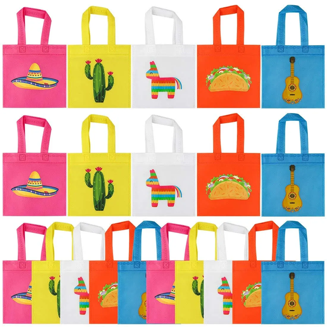 20 Pcs Fiesta Cinco de Mayo Goodie Treat Bags, Fiesta Treat Candy Goodie Gift ...