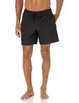 Amazon Essentials Men's 7" Quick-Dry Swim Trunk, Black, Medium