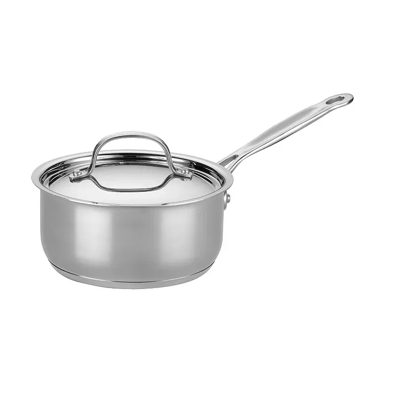 Cuisinart Chef's Classic Stainless Saucepan with Lid, Silver - 1.5 qt