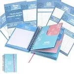 Budget Planner & Monthly Bill Organizer Book - (Non-Dated) Budget Book and Expense Tracker Notebook– Financial Planner Bundled with Cash Envelopes –