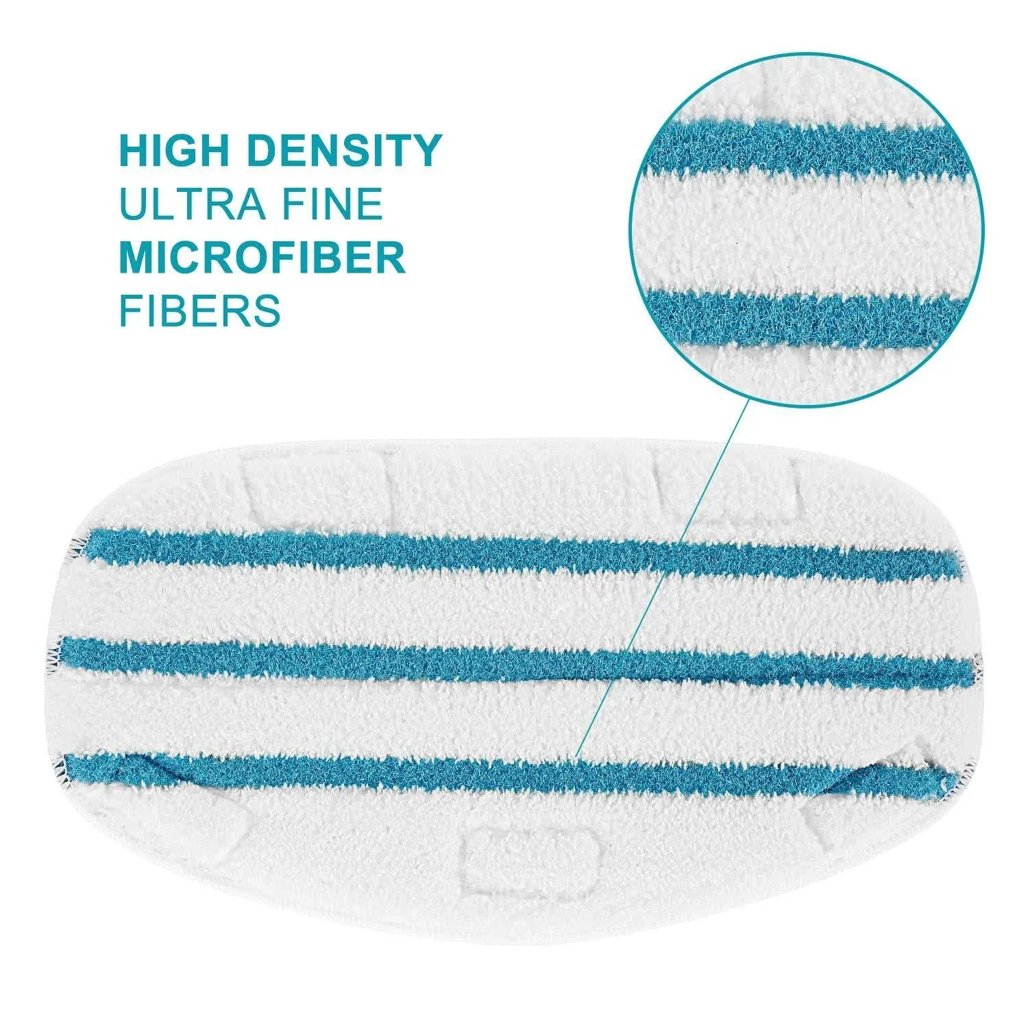 LINNIW 6 Pack Replacement Steam Mop Pads Compatible for PurSteam ThermaPro