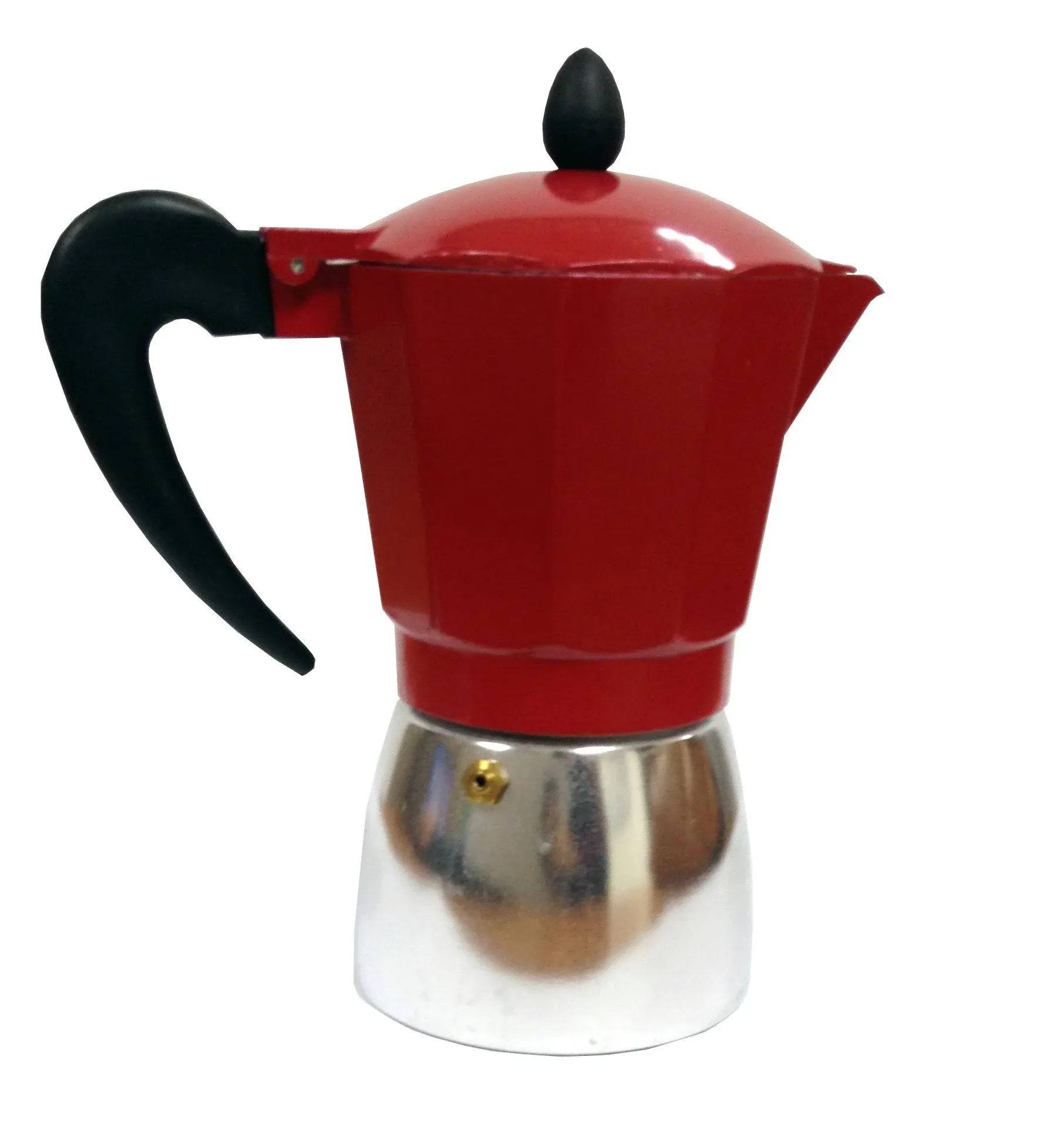 IMUSA 3-Cup Espresso Maker - Aluminum & Red