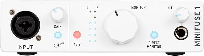 Arturia MiniFuse 1 USB-C Audio Interface, White