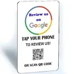 Tap And Share Contactless Sharing Smart NFC Google Review Follow Card Sticker