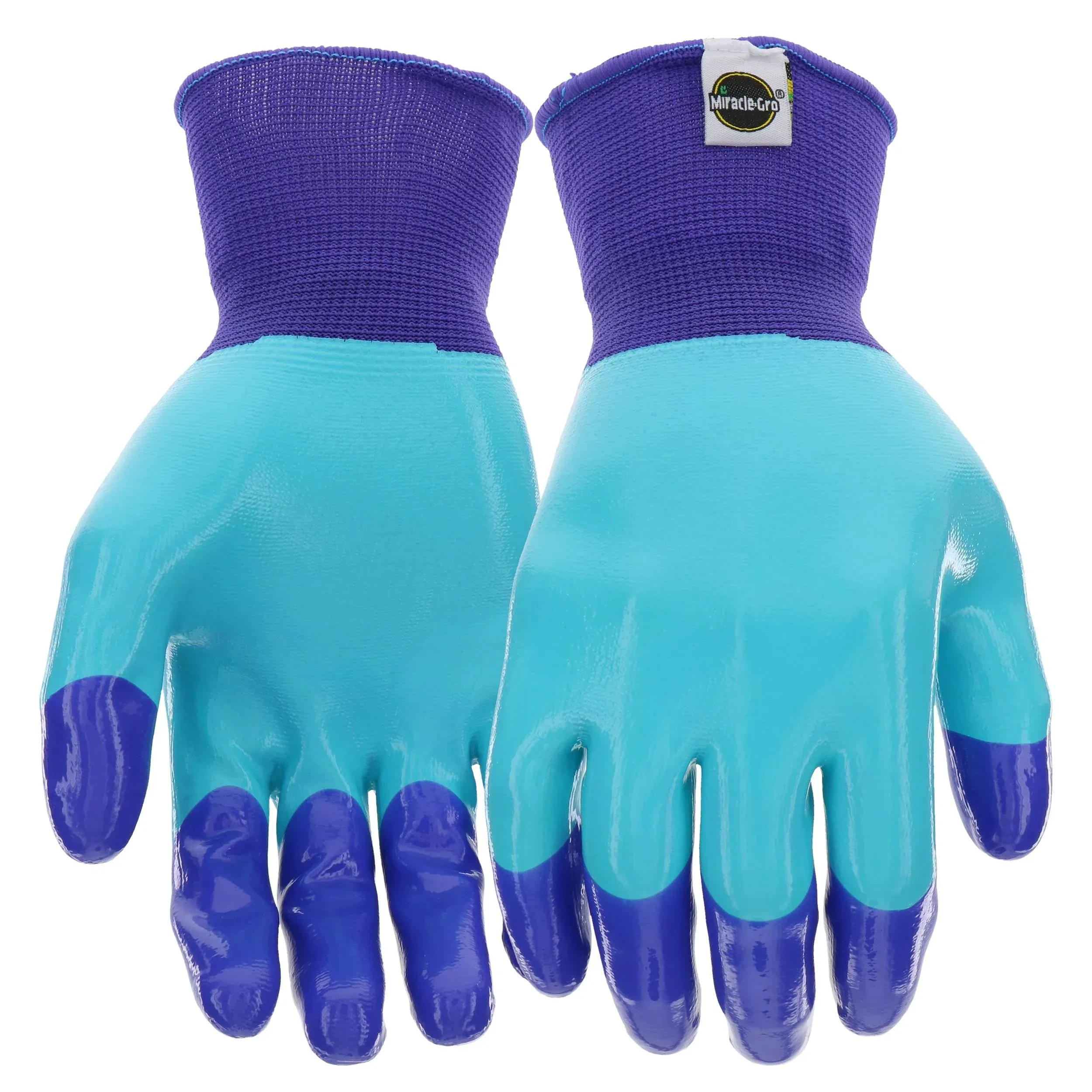 "MG30855WML Breathable Garden Gloves, Women's, ML, Latex Coating, Rubber Glove, Blue"