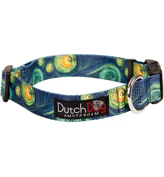 Eco Friendly Van Gogh Dog Collar, 15 to 20-Inch, Medium