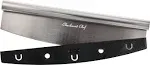 Checkered Chef Pizza Cutter Sharp Rocker Blade with Cover. Heavy Duty Stainless