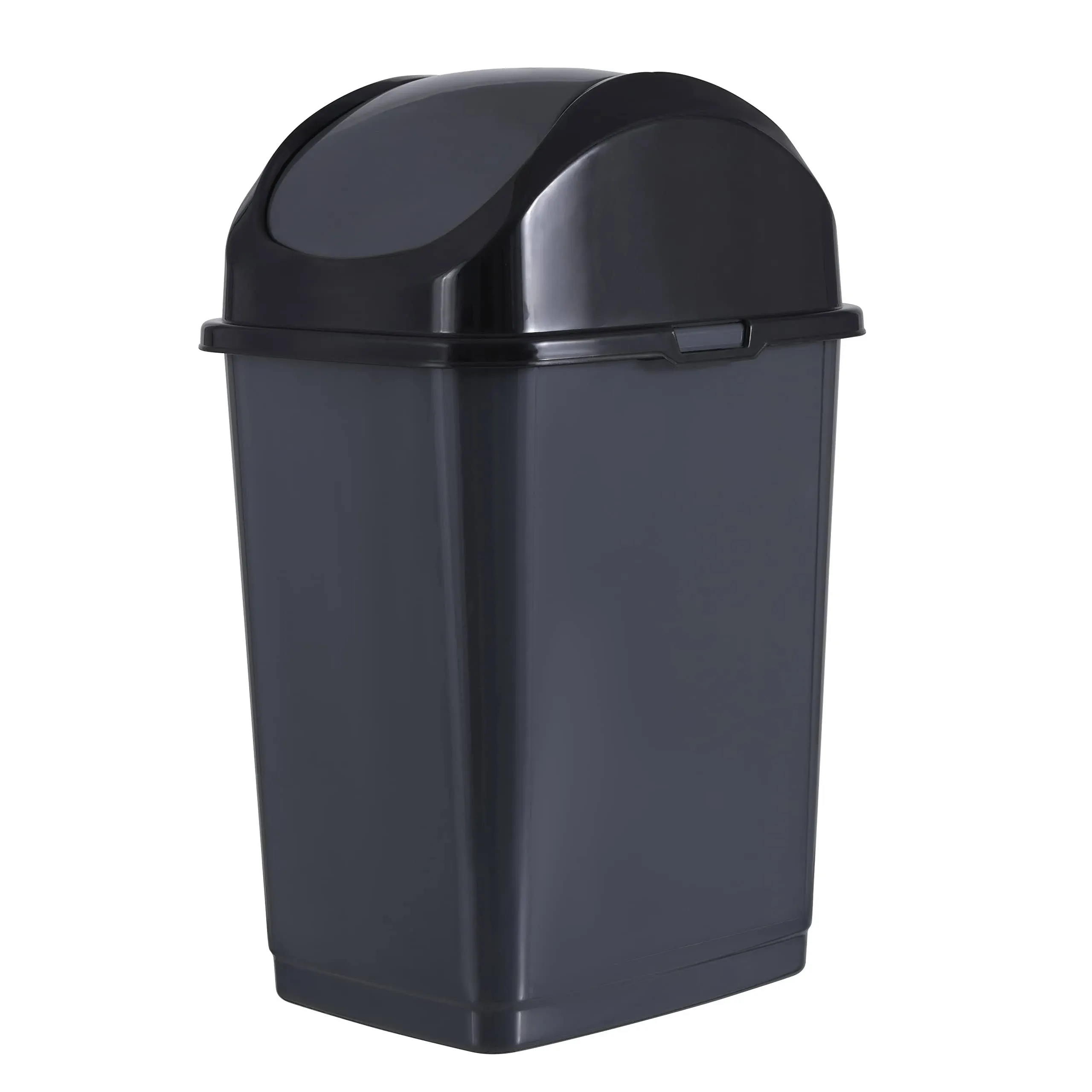 Superio Plastic Swing Top Trash Can with Lid