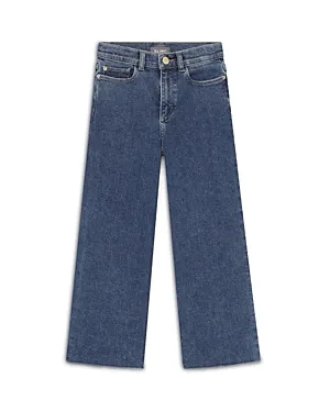 Shop Dl1961 Girls' Lily Wide Leg Jeans - Little Kid In Adams