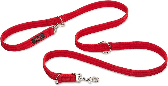 HALTI Training Lead Size Large Red, 2m, Professional Dog Lead to Stop Pulling on