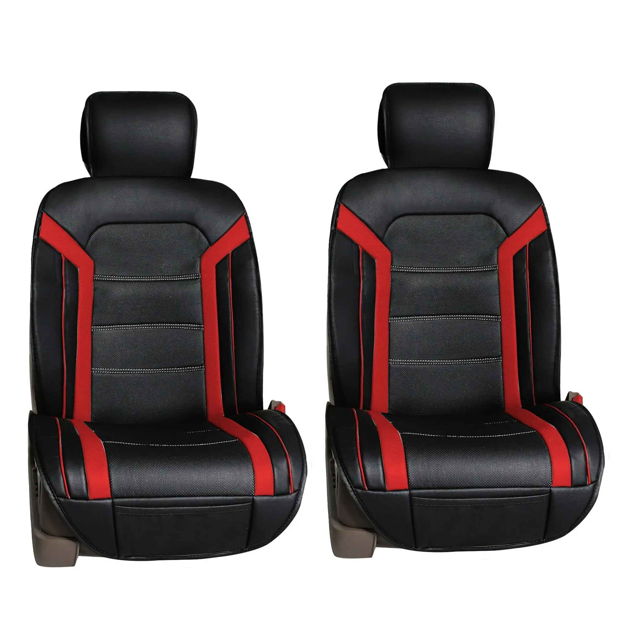 FH Group Futuristic Leather Seat Cushions