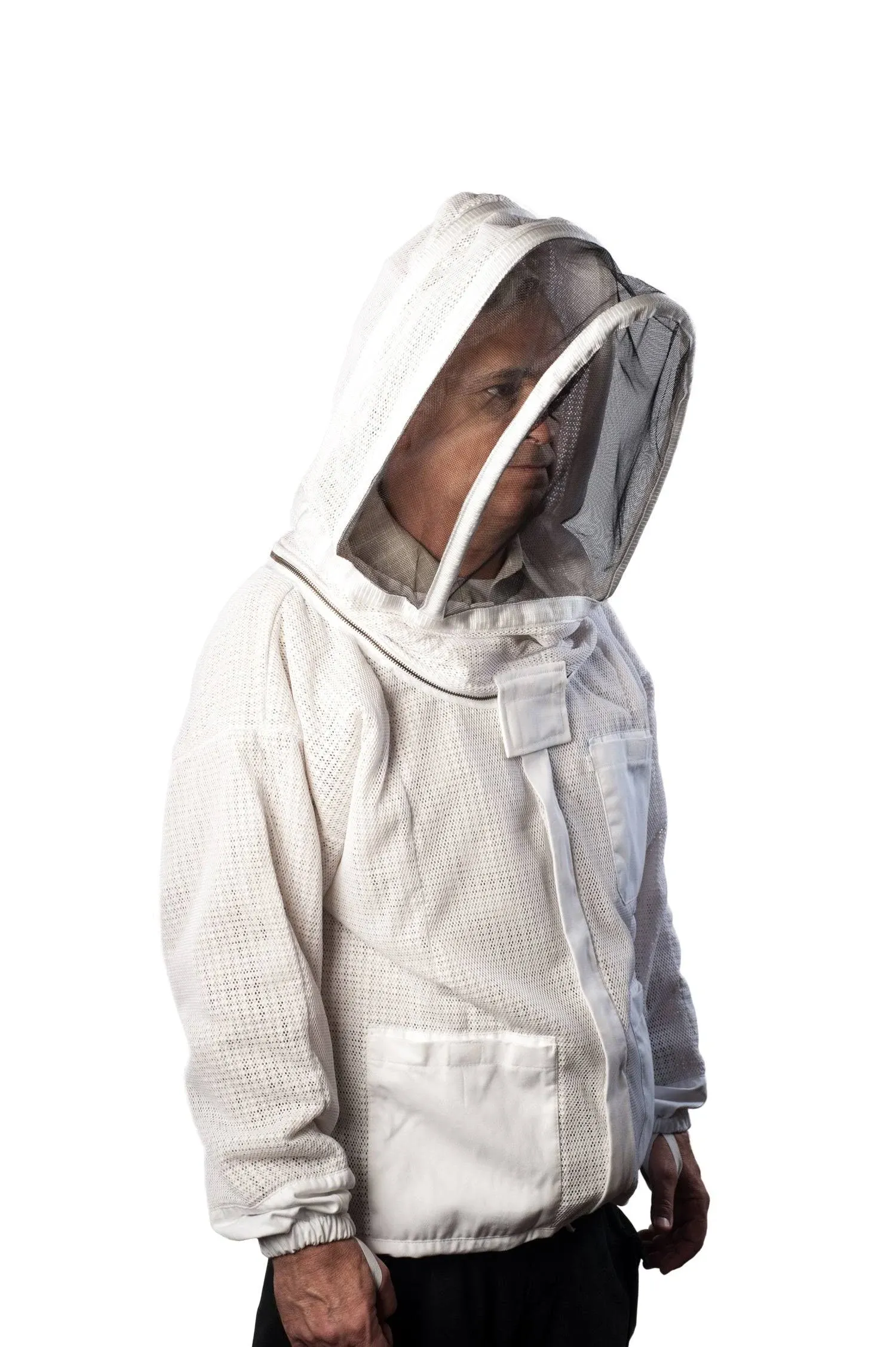 Ventilated 3 Layer Beekeeping Jacket with Fencing Veil XXXXL / Fencing / 3 Layer ...