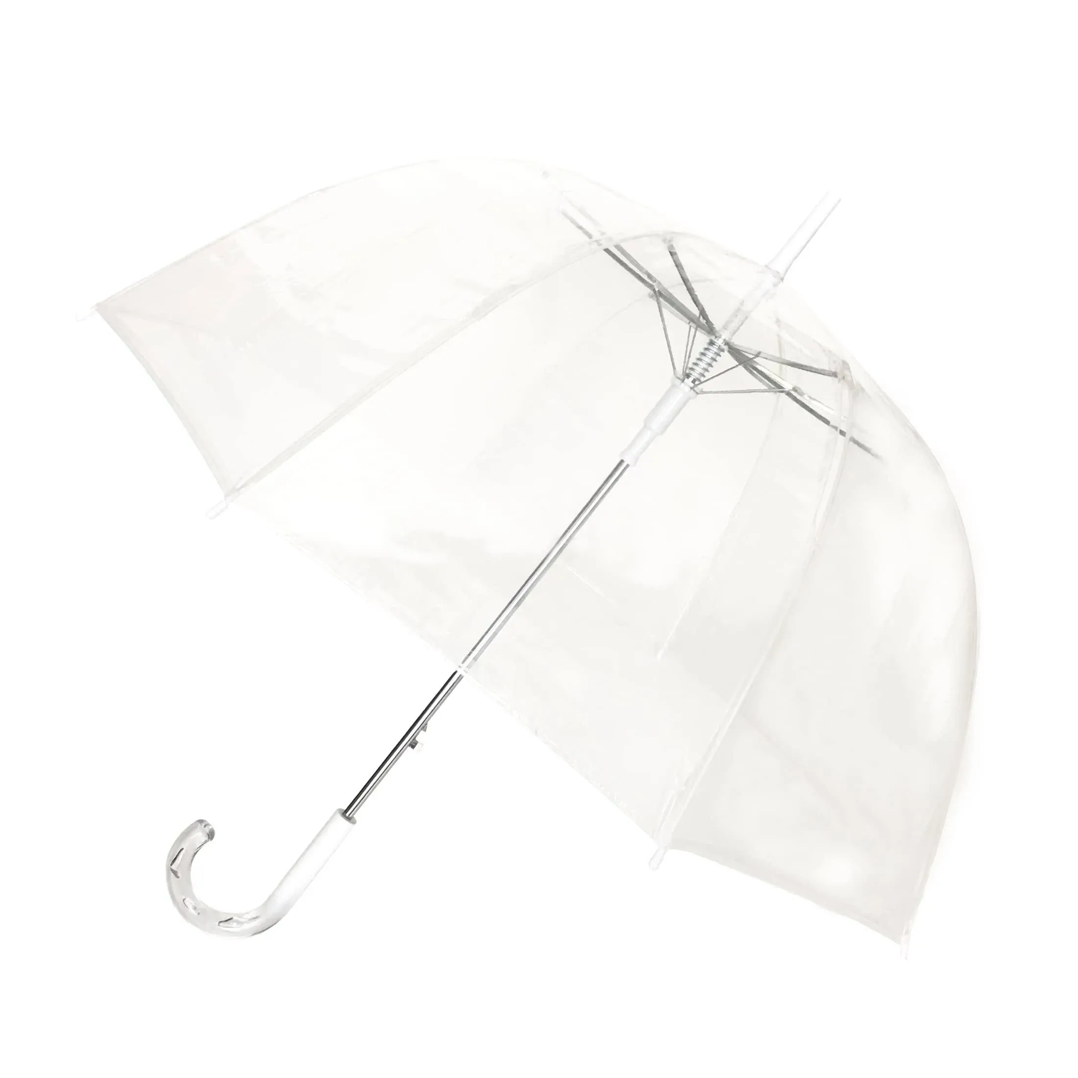 SMATI Paris - Lady’s Clear Birdcage Umbrella with White Border – transparent ...