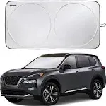 Magnelex Car Windshield Sunshade with Bonus Steering Wheel Cover Sun Shade. Refl