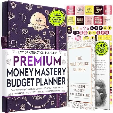 Freedom Mastery Financial Planner & Monthly Budget Planner and Monthly Bill Organizer - 12 Month Journey to Financial Freedom, Monthly Budget Book