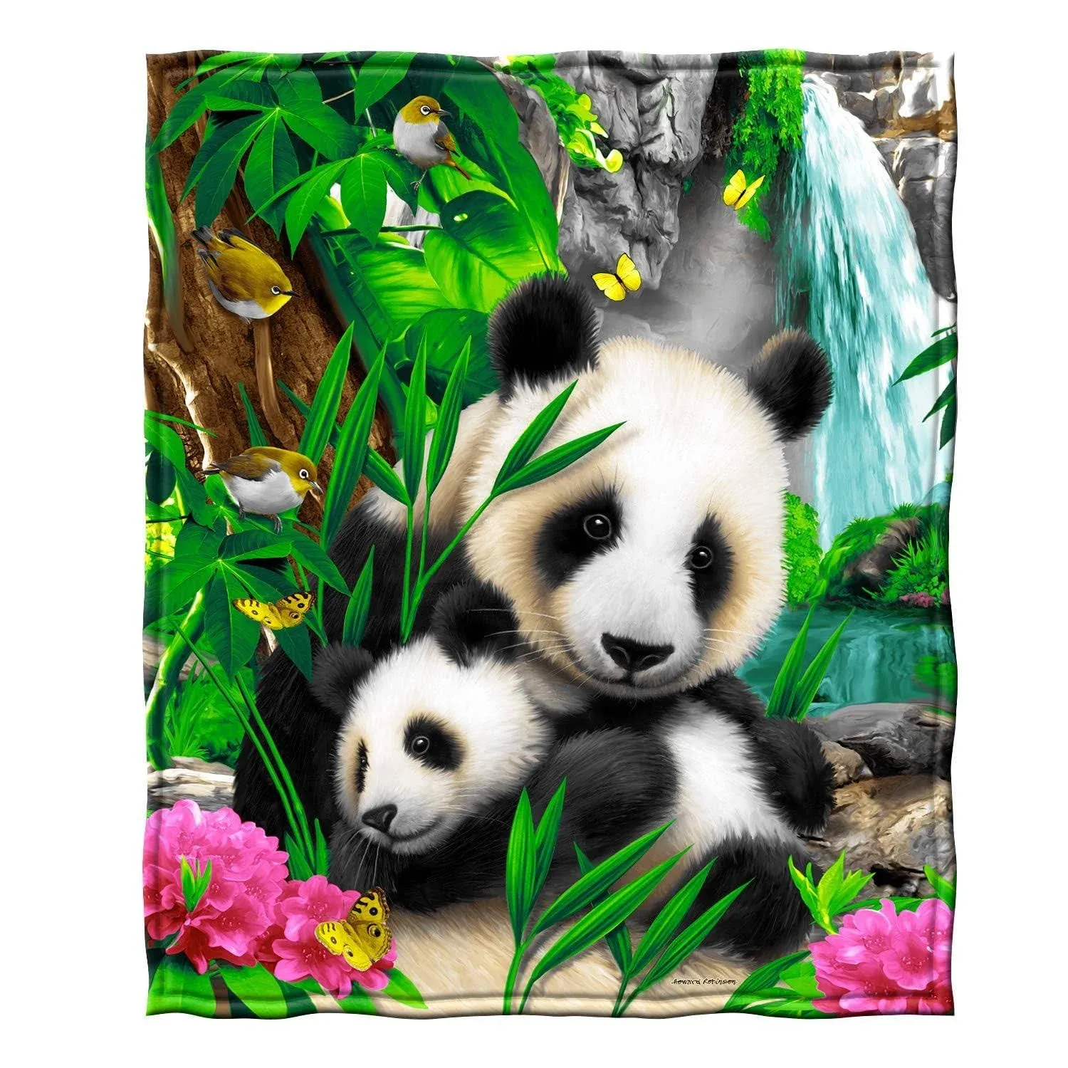 Dawhud Direct Precious Pandas Blanket Queen Size 75x90 Inch