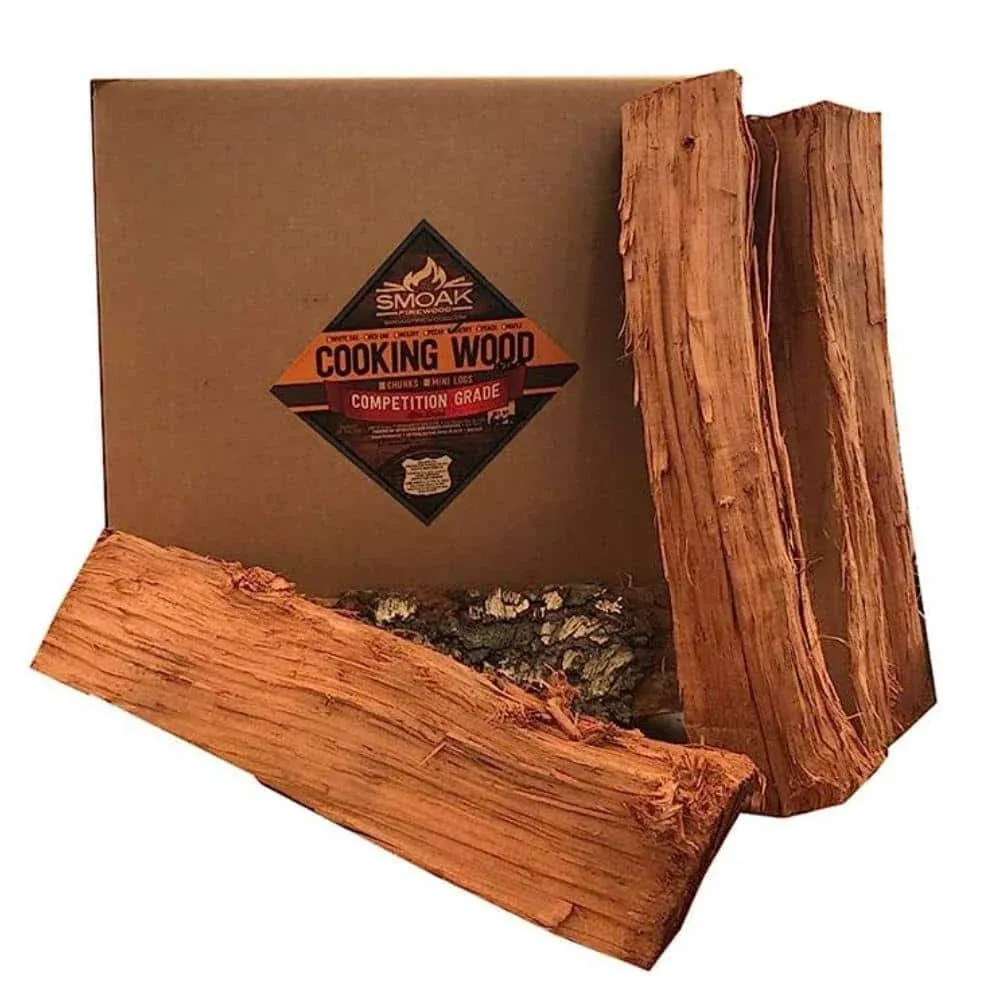 Smoak Firewood 60-70 lbs. 16 in. L Cherry Premium Cooking Wood Logs,USDA ...