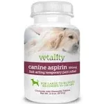 TOP Aspirin for Dogs Fast Pain Relief |Small to Medium.Liver Flavor 75 Chewable 