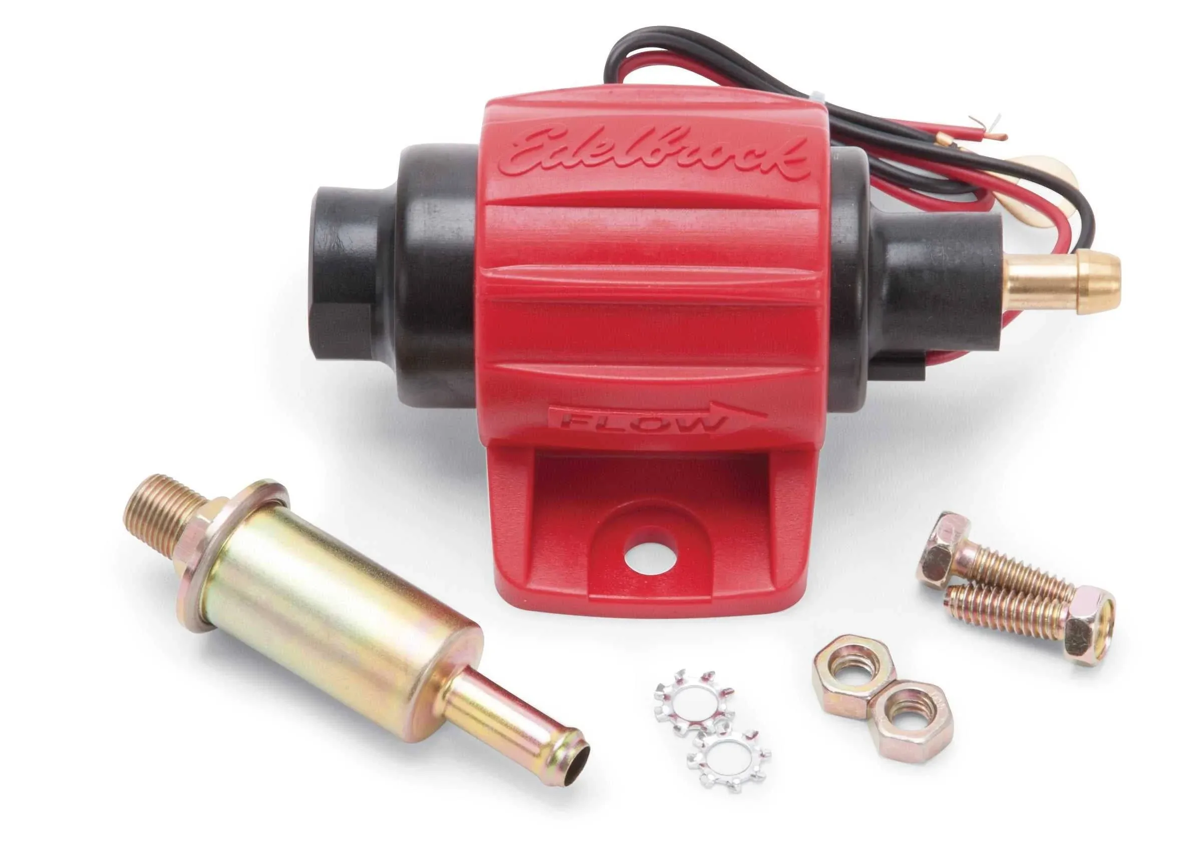 Edelbrock Micro Electric Fuel Pump; 38 GPH / 144 LPH (Universal; Some Adaptation May Be Required)