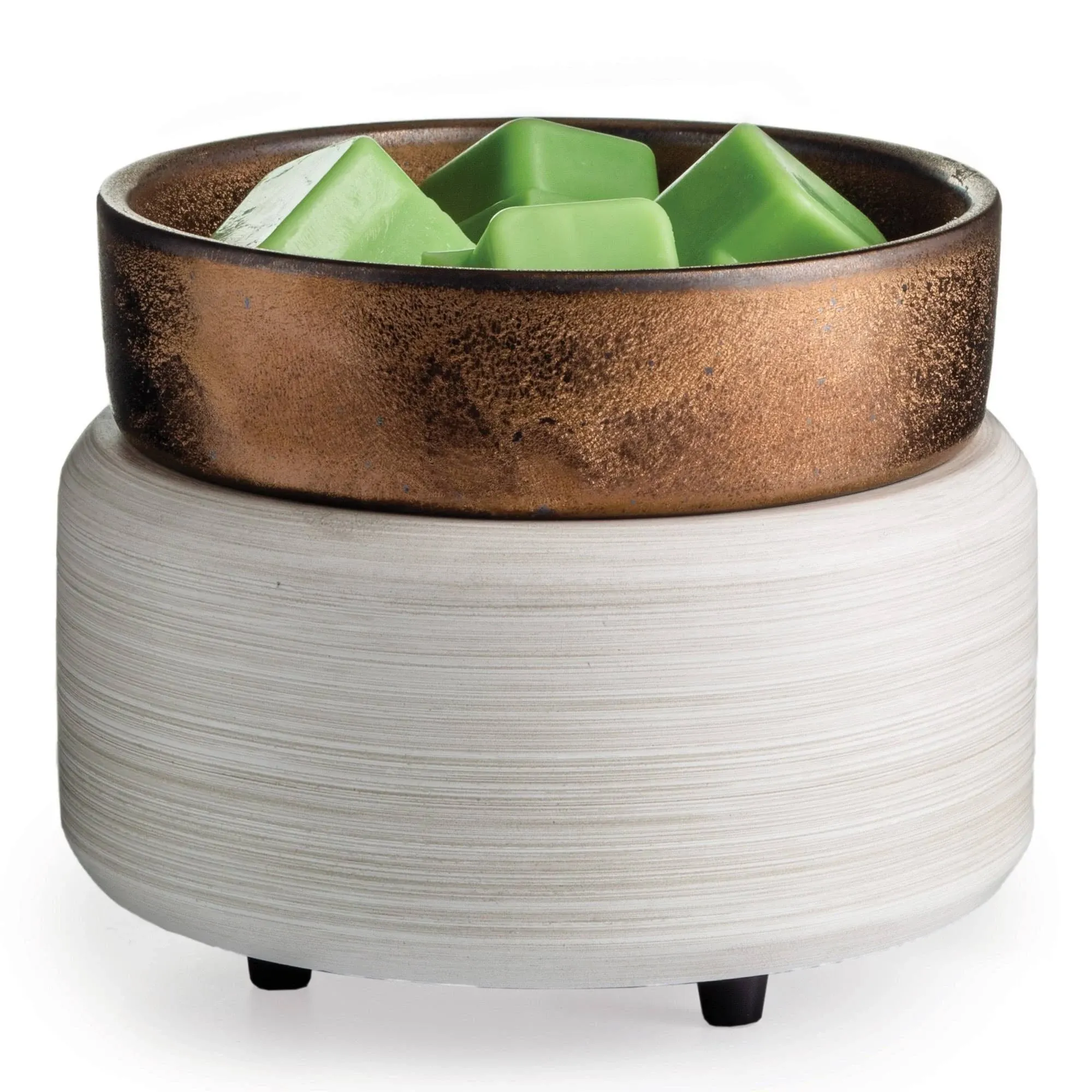 White Washed Bronze 2-in-1 Classic Fragrance Warmer - Candle Warmers