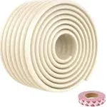 Baby Proofing Edge Guards Padding, 12.5ft Extra Wide Edge Protectors with Adhesive 3M Tapes for Table, Desk(Beige)