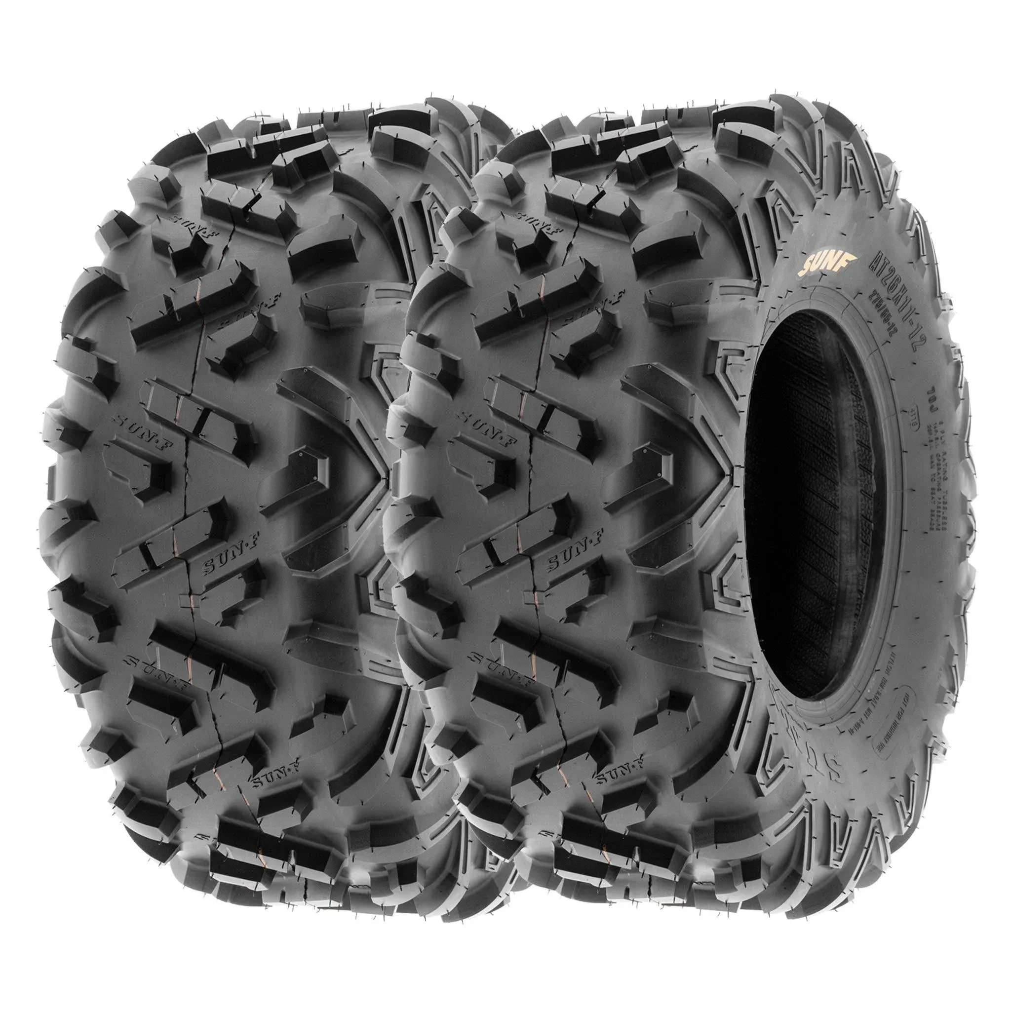 SunF 22x10-9 ATV UTV  22x10x9 All Terrain Tires 6 PR A051 - Pair of 2 POWER II